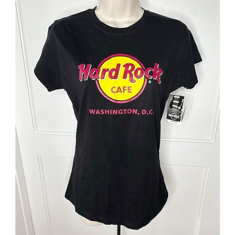 Hard Rock Cafe Classics Baby Doll T-shirt Washington D.C Black Medium Nwt